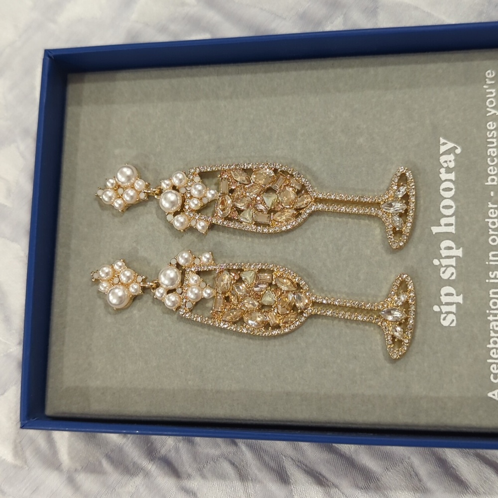 BaubleBag Champagne Flute Earrings